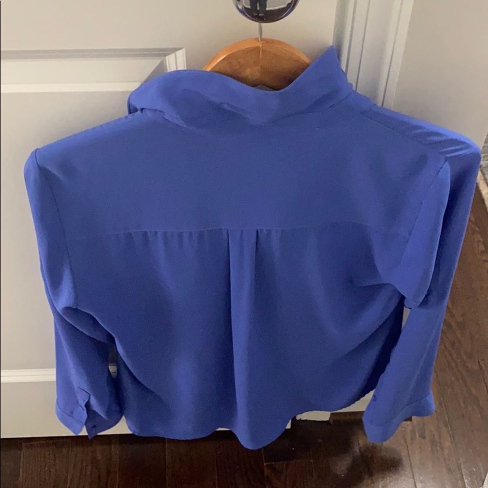 Express blue button up - Picture 3 of 3